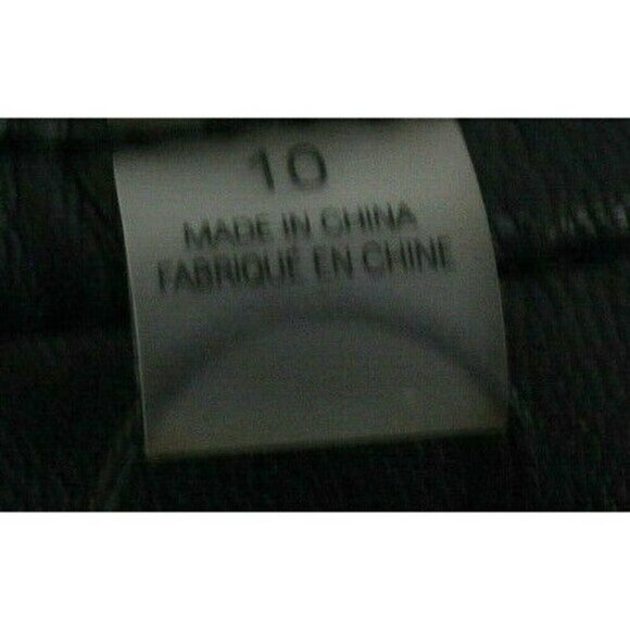 T Tahari Women Jacket Moto Fashion Snap Button Faux Leather Black Sz 10 - Picture 2 of 15